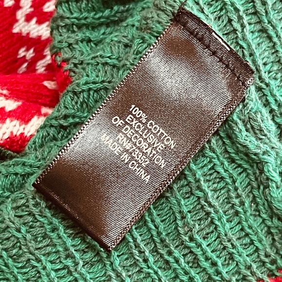 Blizzard Bay Tyrannosaurus Rex Santa Claws Ugly Christmas Sweater Size XL NWOT - Picture 6 of 6